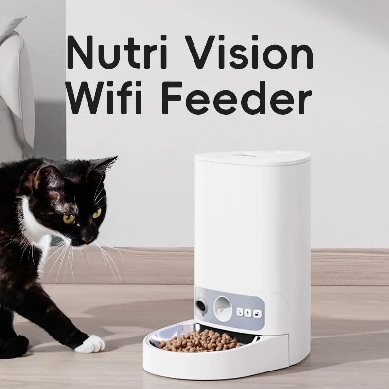 # Hot Remote Control Smart Wifi Programmable Pet Feeder Dual Power Supply For Indoor Or Outdoor Pet New Supplies