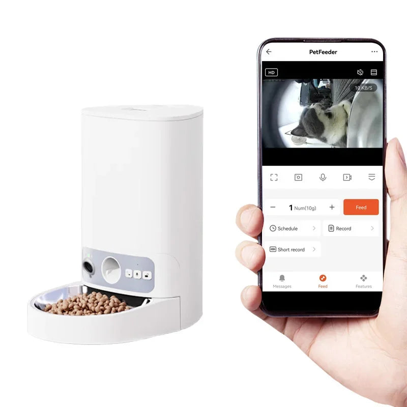 # Hot Remote Control Smart Wifi Programmable Pet Feeder Dual Power Supply For Indoor Or Outdoor Pet New Supplies
